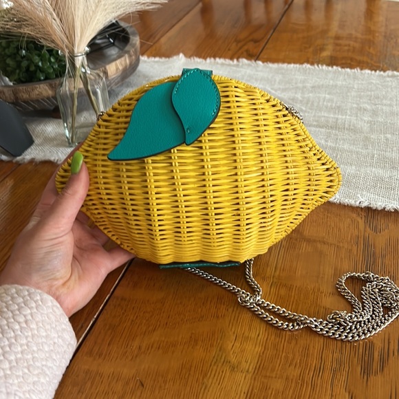 Kate Spade Wicker Lemon Purse - Picture 2 of 3